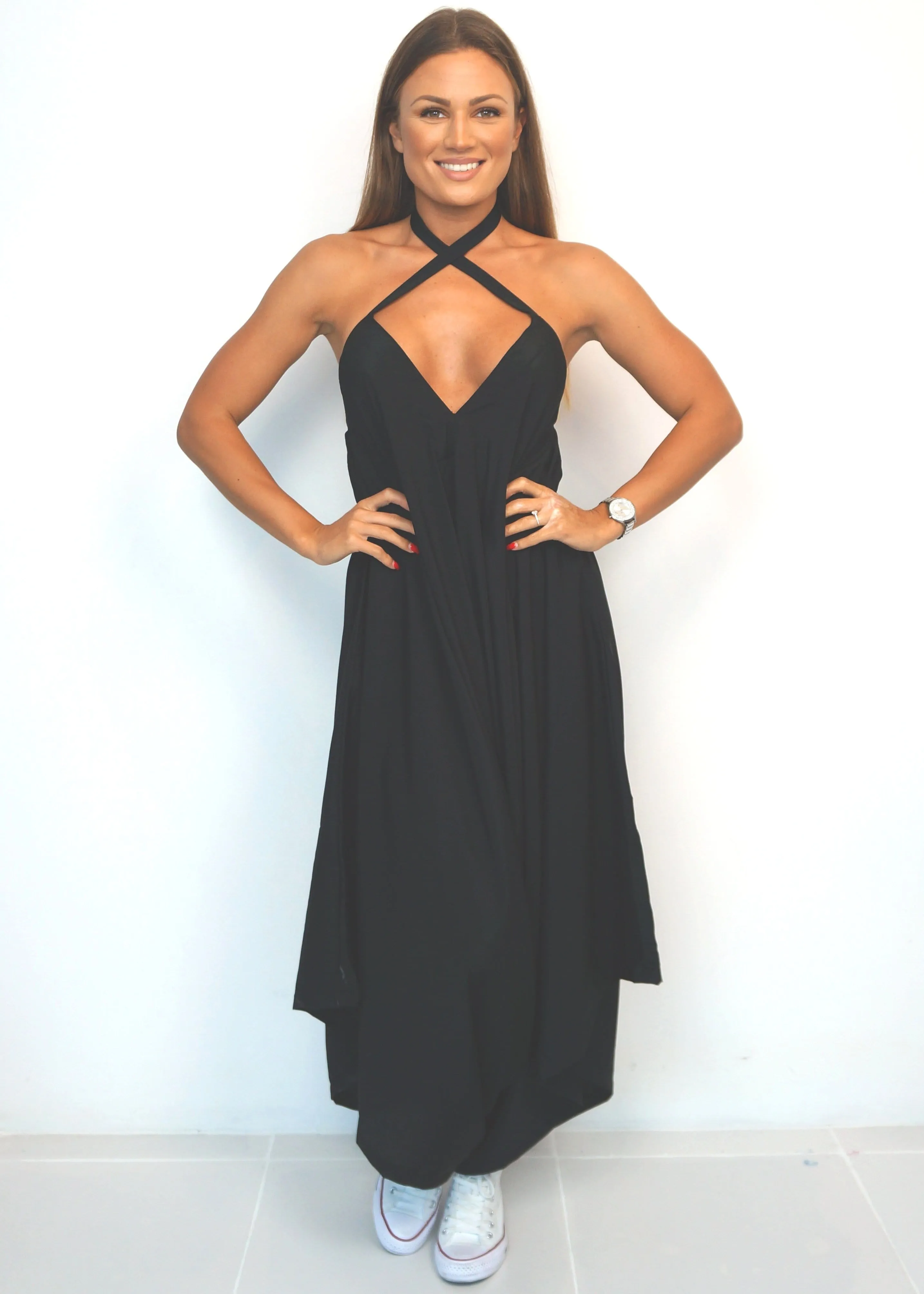 The Harem Jumpsuit - Midnight Black