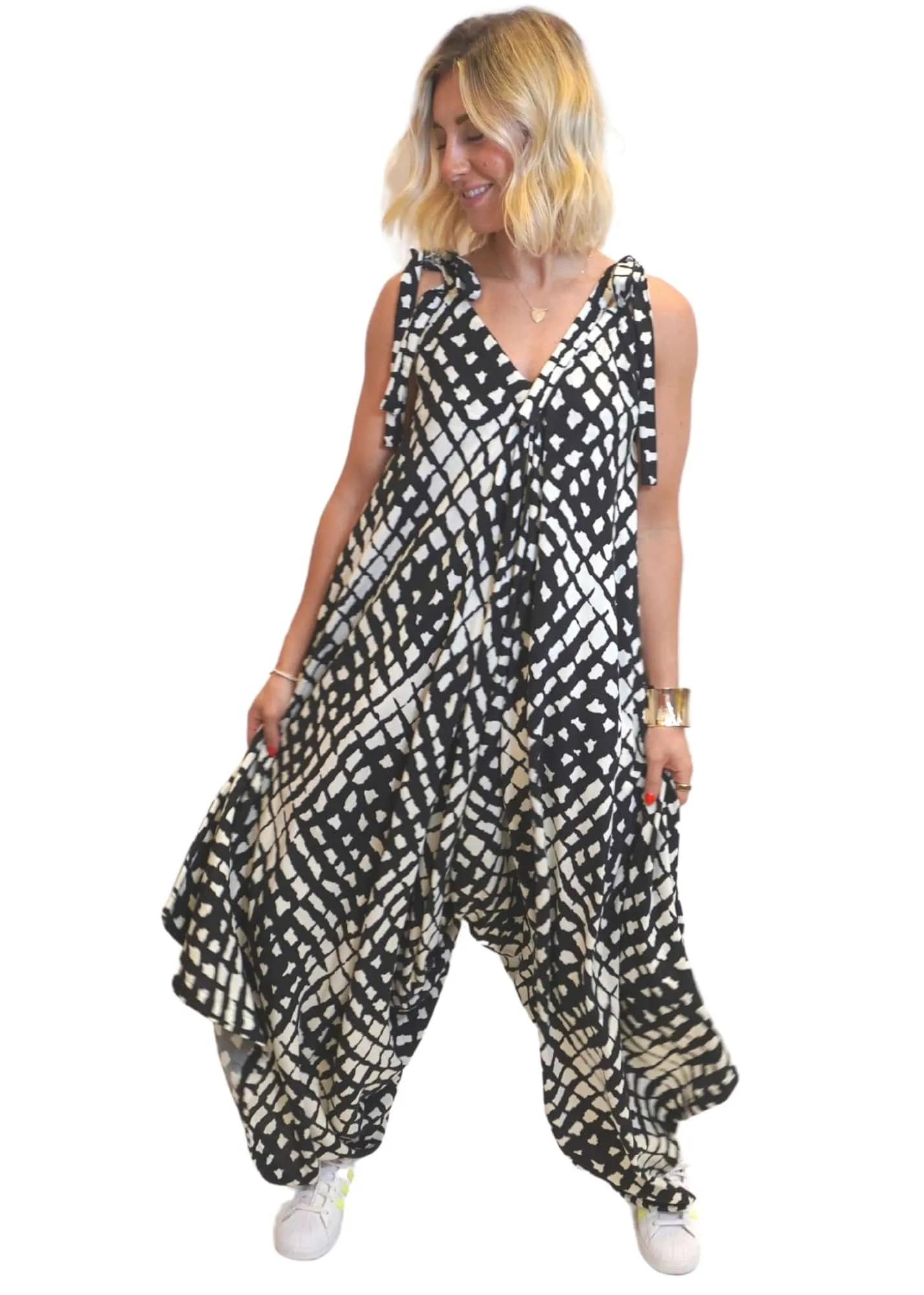 The Harem Jumpsuit - Midnight Stroke