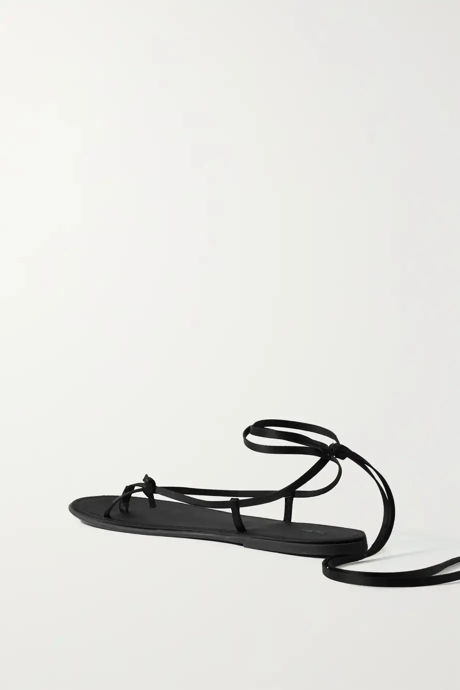 THE ROW
Lace-up knotted satin sandals