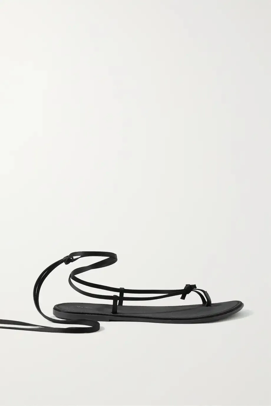 THE ROW
Lace-up knotted satin sandals