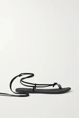 THE ROW
Lace-up knotted satin sandals