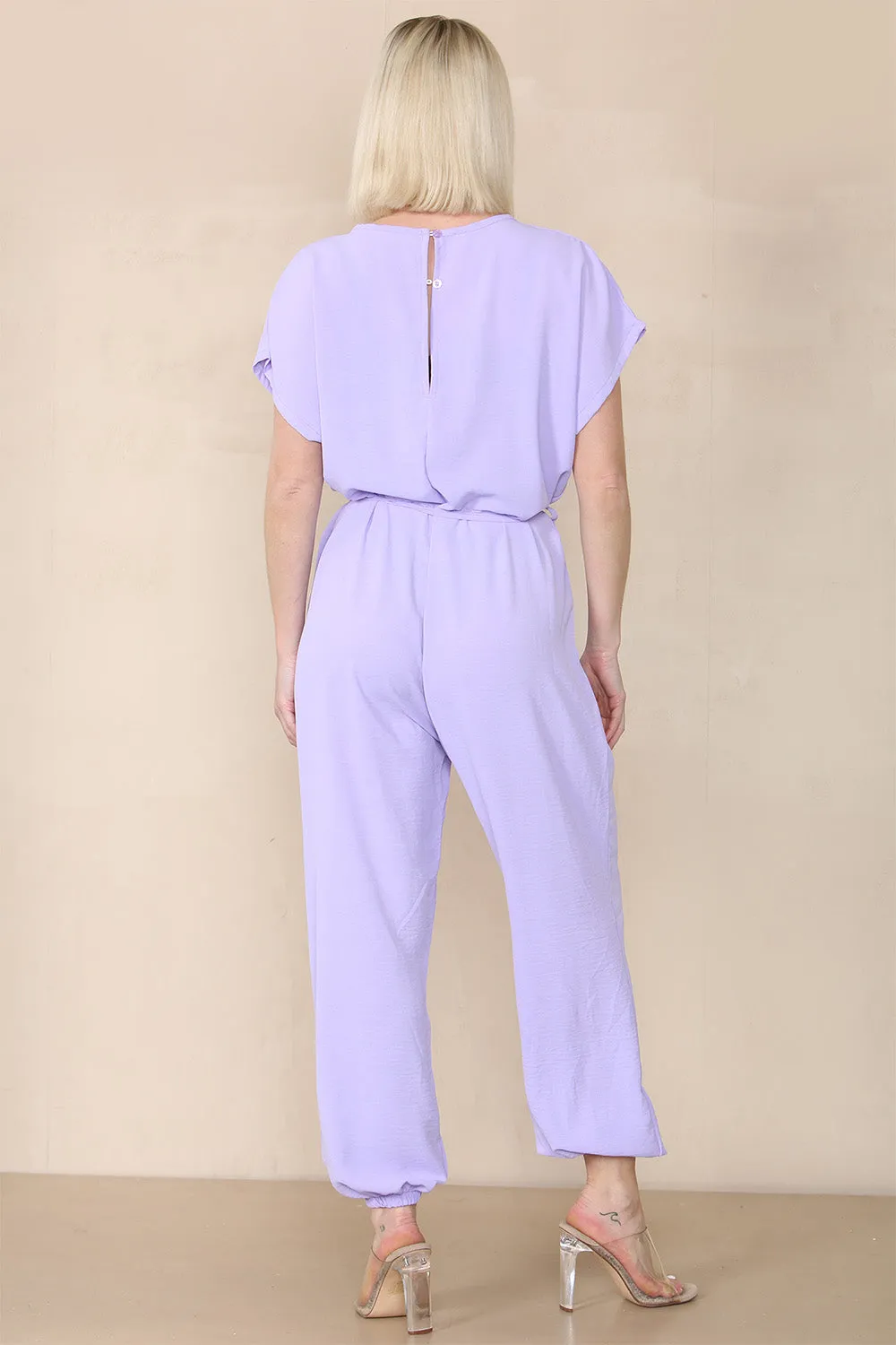 Tie Waist Stylish Harem Jumpsuit