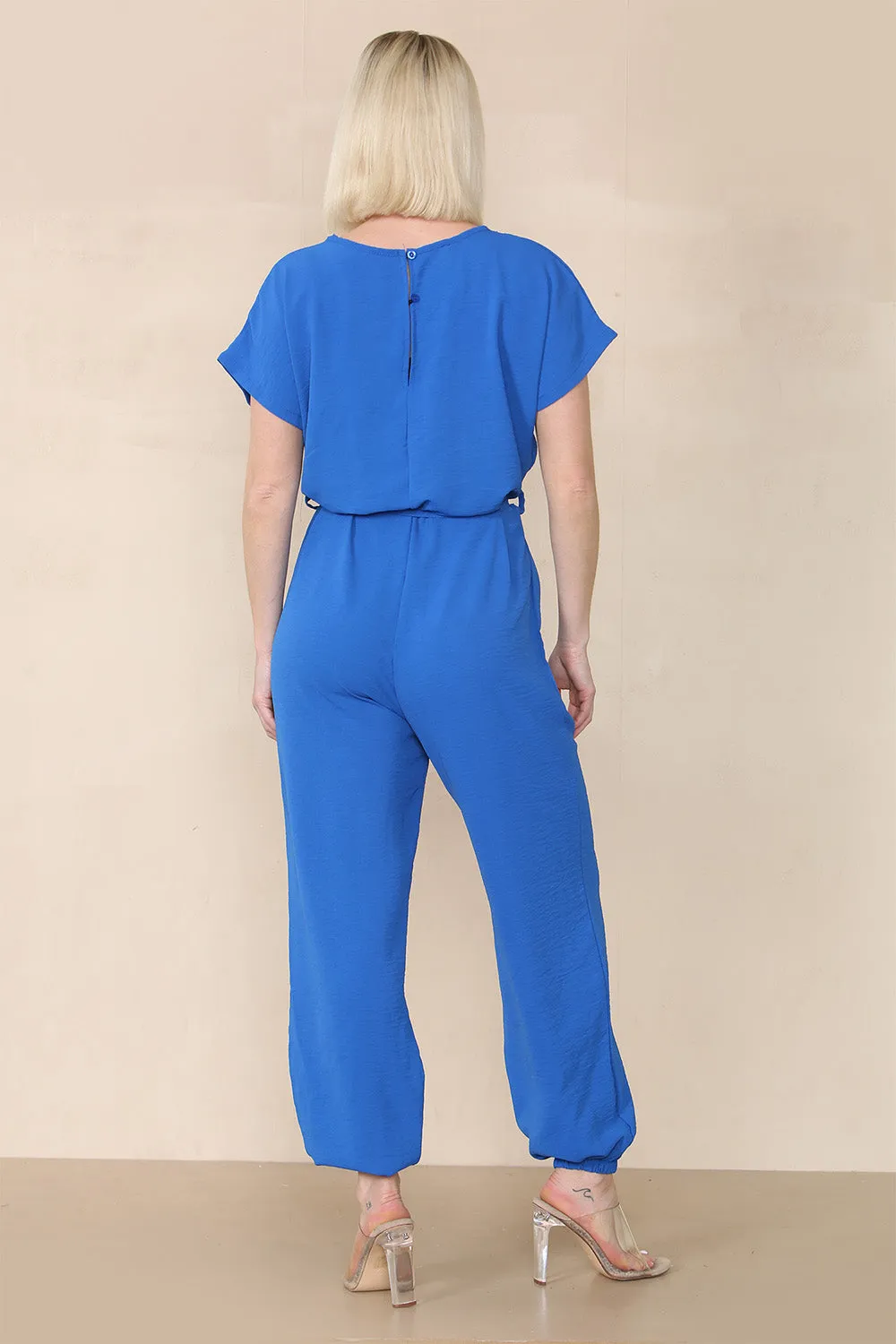 Tie Waist Stylish Harem Jumpsuit