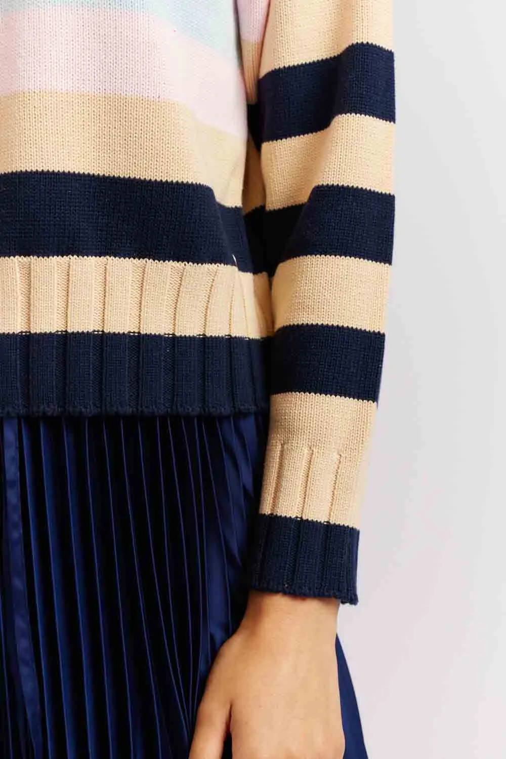 Tootsie Stripe Sweater - Navy
