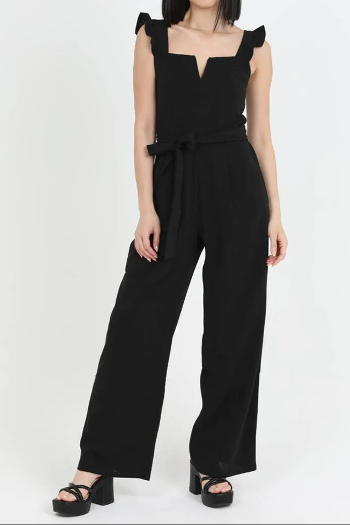 Top Notch Ruffle Strap Jumpsuit