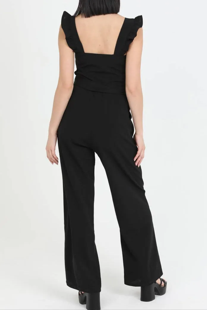 Top Notch Ruffle Strap Jumpsuit