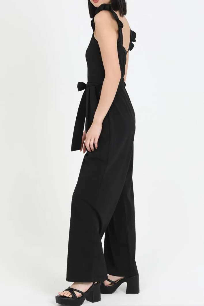 Top Notch Ruffle Strap Jumpsuit