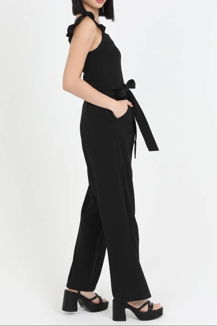 Top Notch Ruffle Strap Jumpsuit