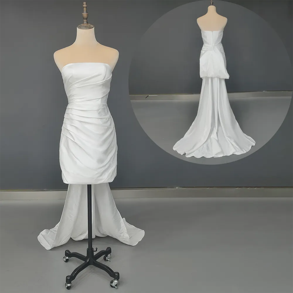 V Neck Bridal Gown Large Bow Custom Made Plus Size Open Back