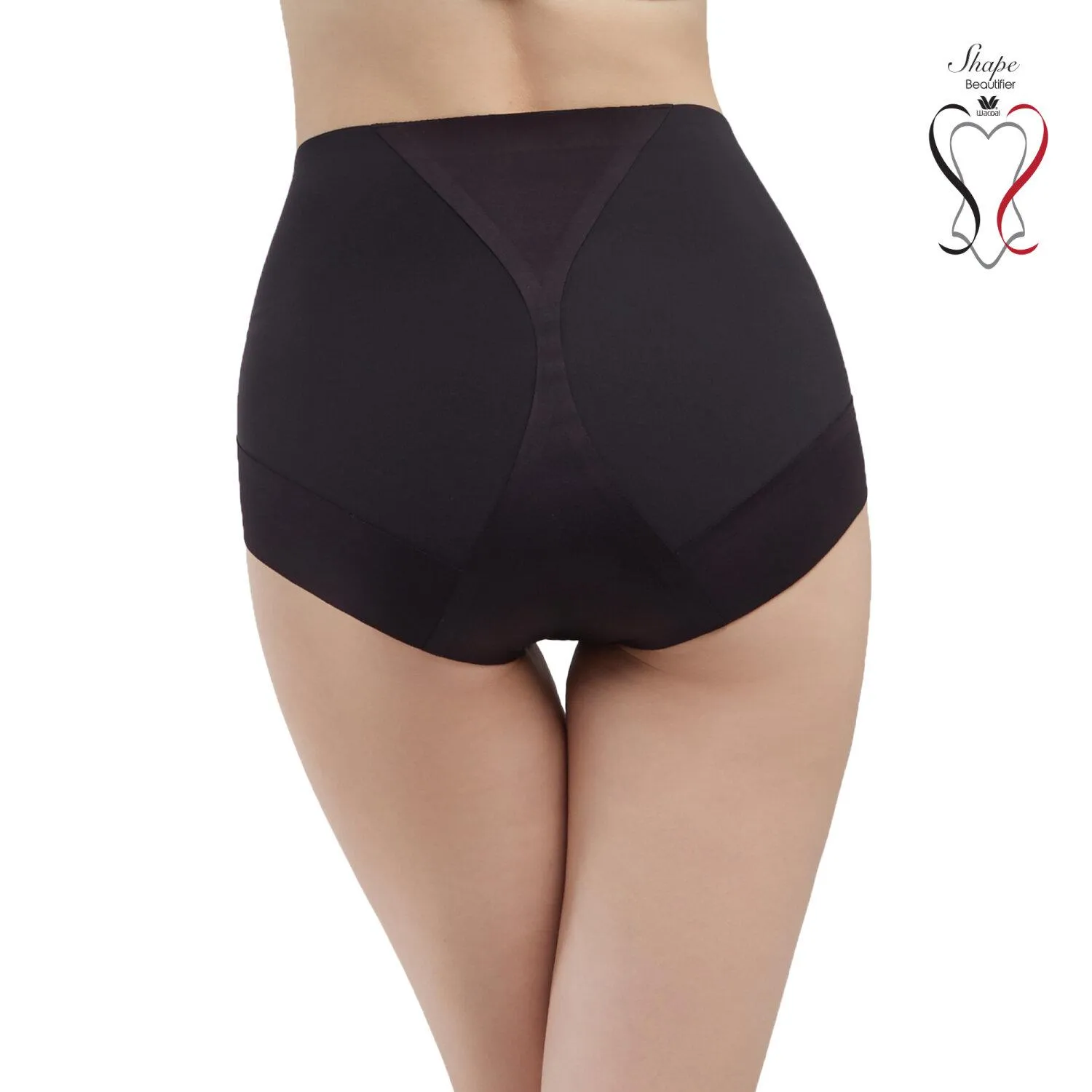 Wacoal Shapewear Hip กางเกงกระชับสัดส่วน ขาสั้นเอวปกติ รุ่น WY1172 สีดำ (BL)