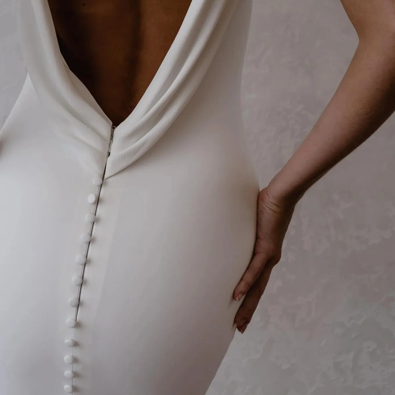 Wedding Dress Plain Sleeveless Open Back Simple Bridal Gowns