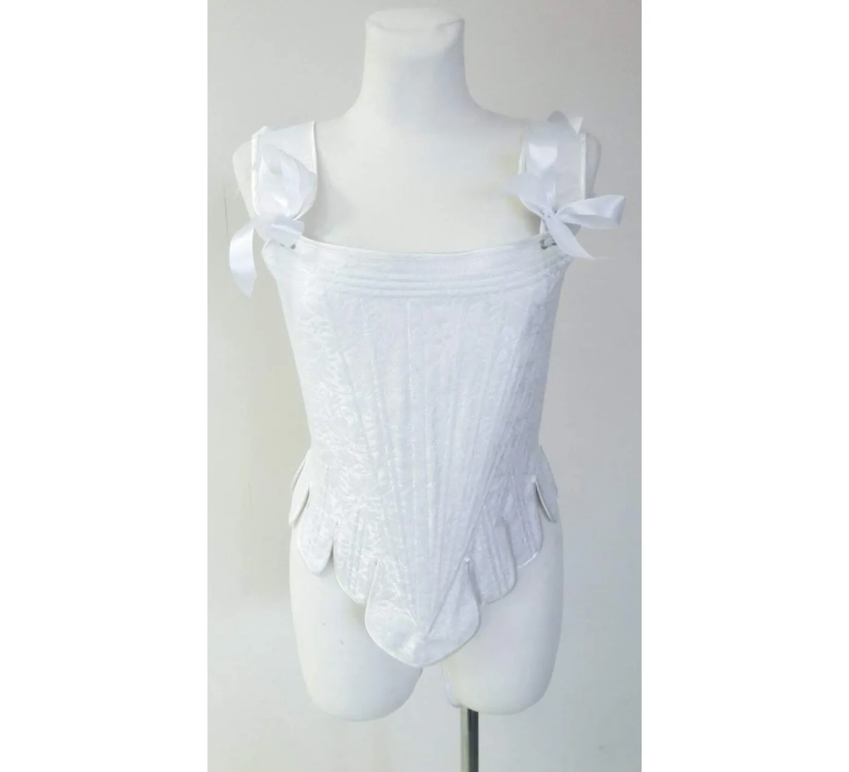 White rococo corset