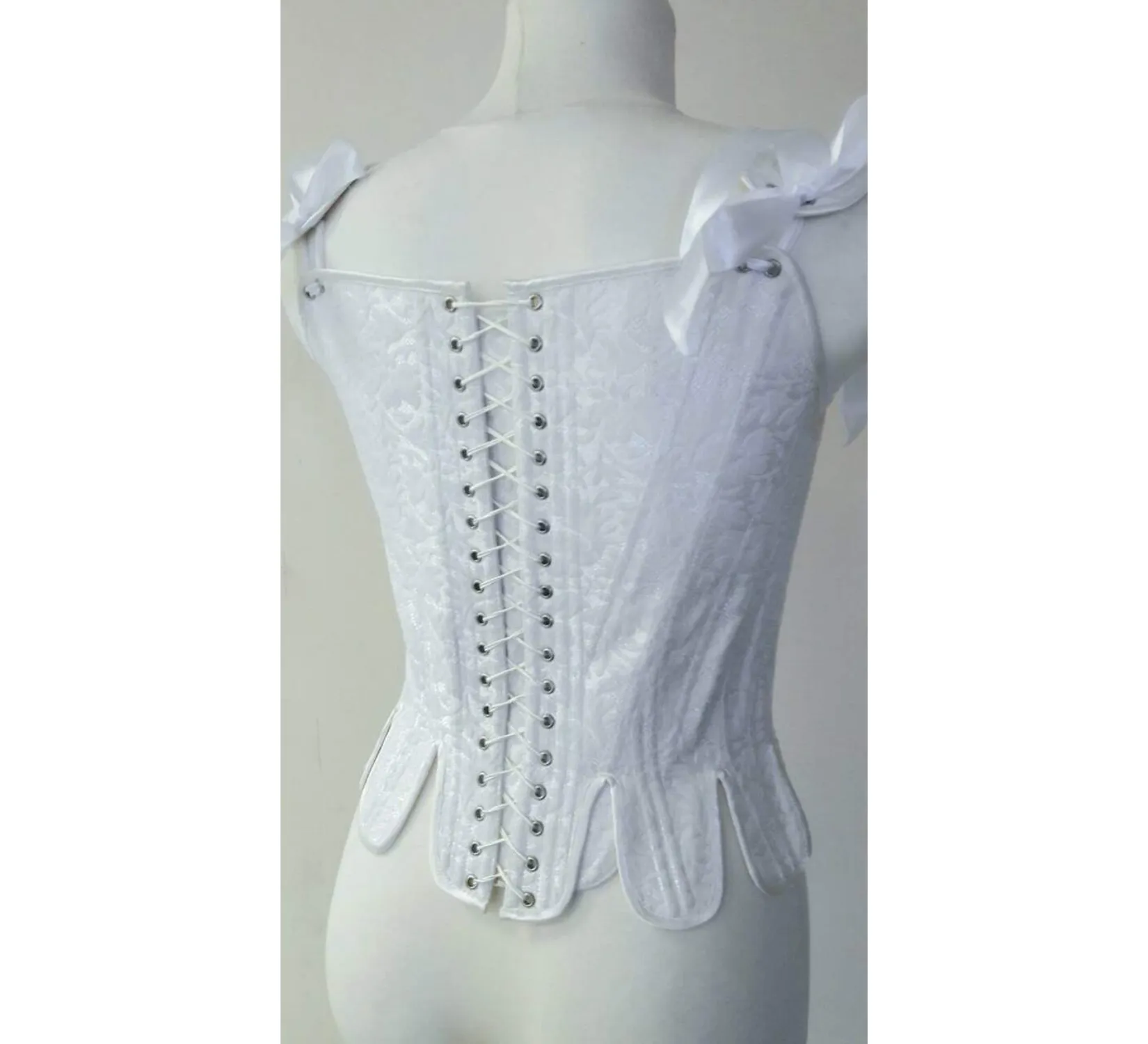 White rococo corset