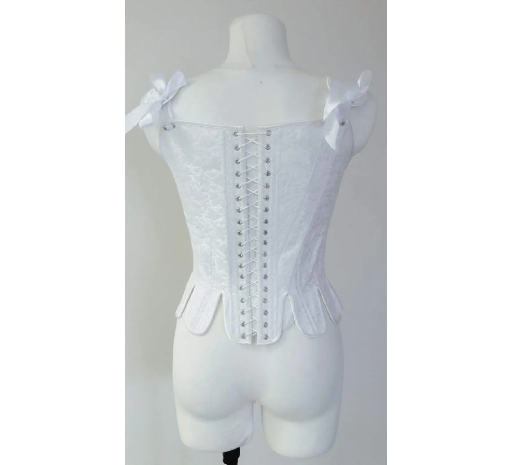 White rococo corset
