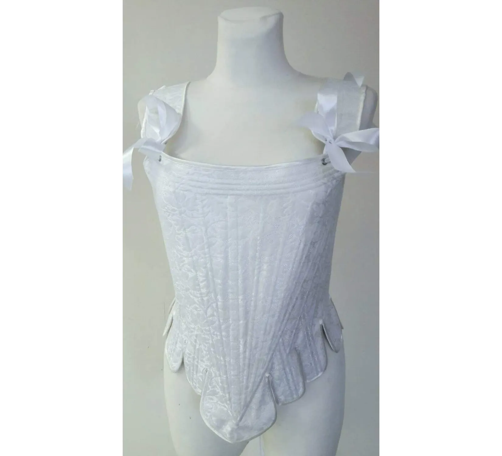 White rococo corset