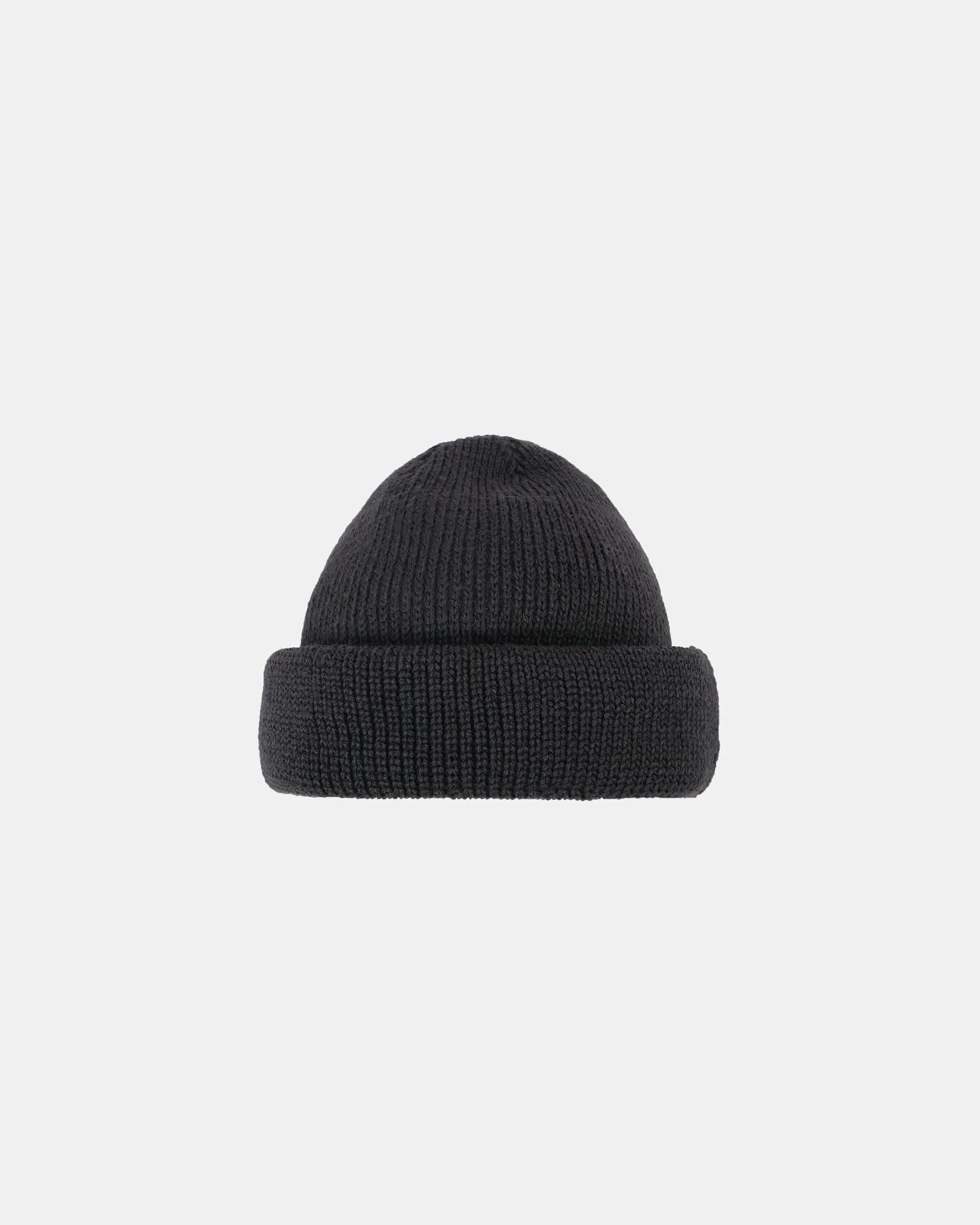 Wool Knit Watch Cap - Dark Charcoal